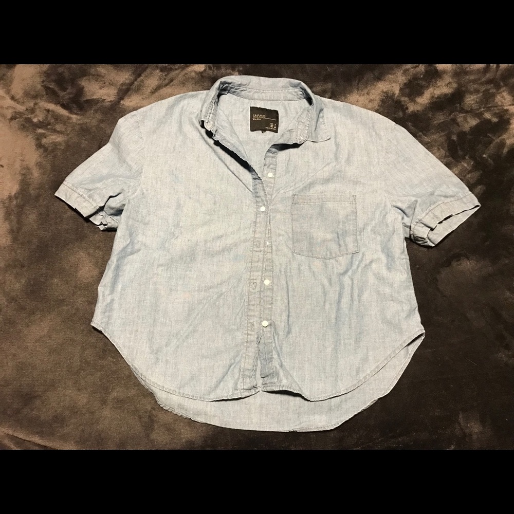 Zara denim top